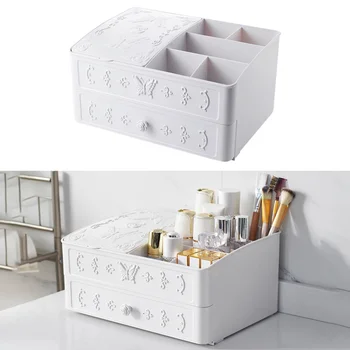 Two Drawers Lipstick Storage Box Multiple Compartments Cosmetics Holder Desk Organizer for Makeup Brushes Jewelry (White)
Two Drawers Lipstick Storage Box Multiple Compartments Cosmetics Holder Desk Organizer for Makeup Brushes Jewelry (White)
