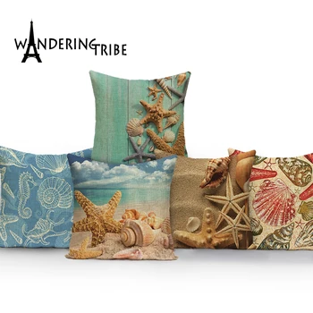 "Elegant Hot Cushion Cover Tropical Style Shell Starfish Cojines Garden Square18 Cotton Linen Replacement Lumbar Pillow Covers"
"Elegant Hot Cushion Cover Tropical Style Shell Starfish Cojines Garden Square18 Cotton Linen Replacement Lumbar Pillow Covers"