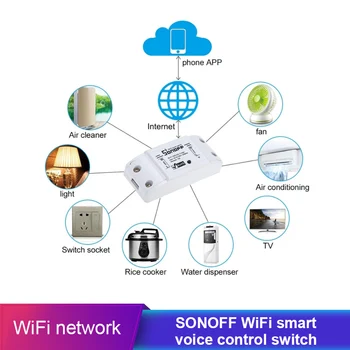 SONOFF Basic Wifi Switch for Alexa Wireless Remote Switch Smart Automation Module home automation 10A/2200W
SONOFF Basic Wifi Switch for Alexa Wireless Remote Switch Smart Automation Module home automation 10A/2200W