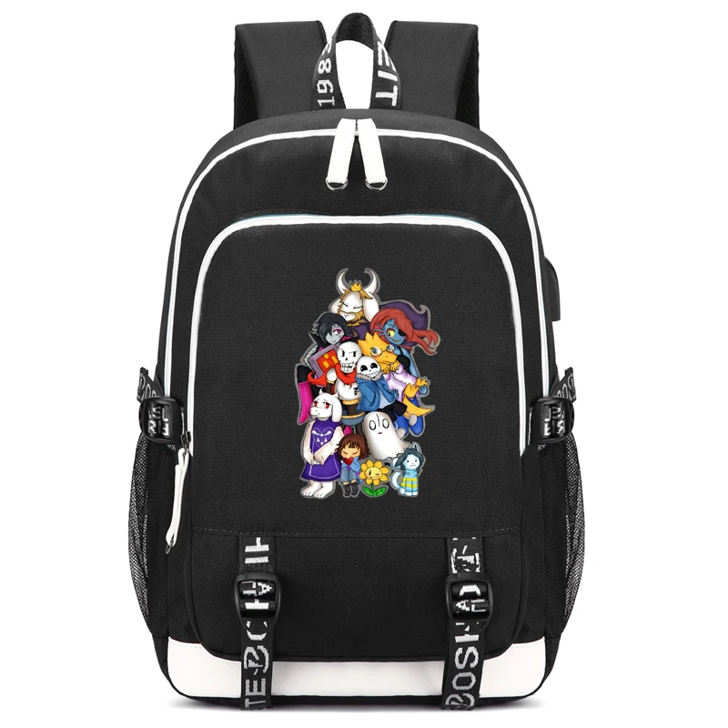 Undertale Backpack with USB Charging Port and Lock &Headphone interface for College Student Work Men & Women
Undertale Backpack with USB Charging Port and Lock &Headphone interface for College Student Work Men & Women