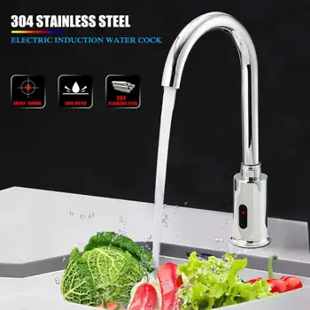 Bathroom Automatic Infrared Sink Hands Touchless Free Faucet Sensor Tap Cold Water Saving Inductive Electric Basin Faucet Mixer
Bathroom Automatic Infrared Sink Hands Touchless Free Faucet Sensor Tap Cold Water Saving Inductive Electric Basin Faucet Mixer