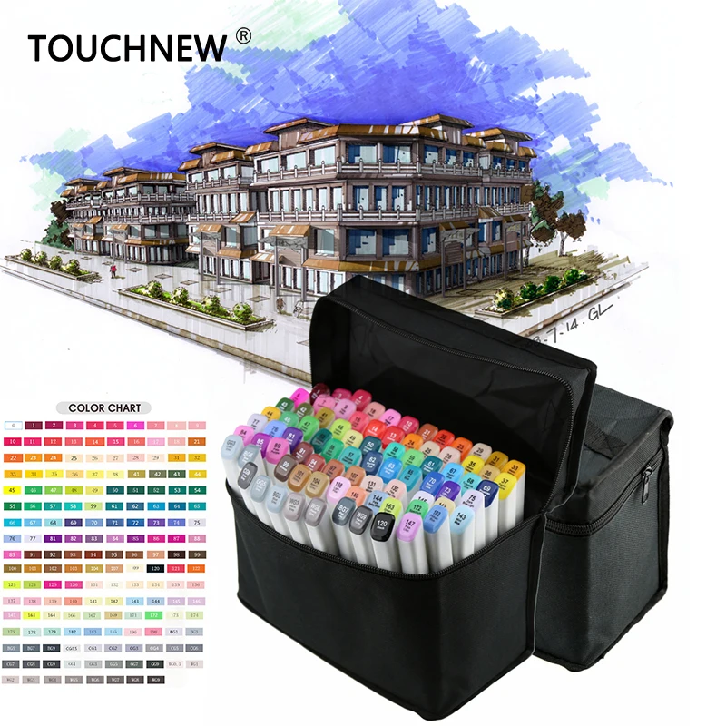 TouchNew 168 Colors Drawing Marker Pen Animation Sketch Markers Set For Artist Manga Graphic Alcohol Based Markers
TouchNew 168 Colors Drawing Marker Pen Animation Sketch Markers Set For Artist Manga Graphic Alcohol Based Markers