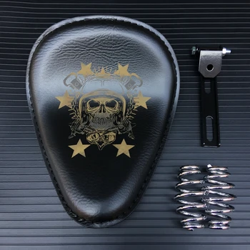 3 inch 3" Leather Motorcycle Sportster Chopper Bobber Custom Solo Spring Bracket Seat 
3 inch 3" Leather Motorcycle Sportster Chopper Bobber Custom Solo Spring Bracket Seat
