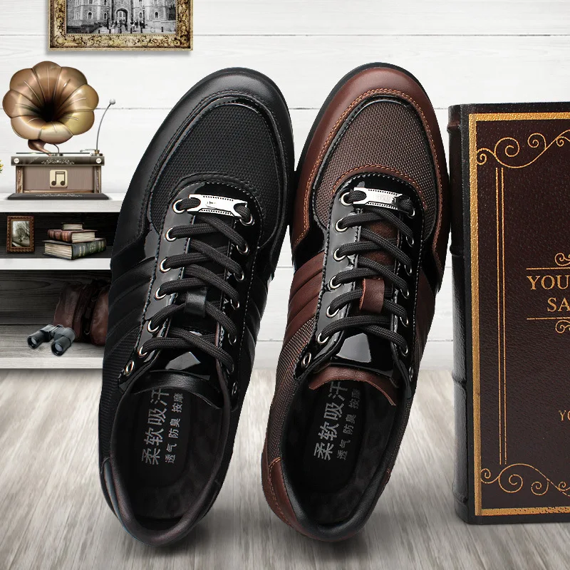 Brand Men Casual Shoes Genuine Leather Men Shoes Lace-up Breathable Soft Autumn Casual Flats Formal Shoes Plus Size 45
Brand Men Casual Shoes Genuine Leather Men Shoes Lace-up Breathable Soft Autumn Casual Flats Formal Shoes Plus Size 45