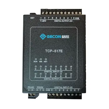 8 switching inputs, 8 transistor outputs, combination module, Ethernet MODBUS TCP communication protocol bandwidth 10M/100Mbps
8 switching inputs, 8 transistor outputs, combination module, Ethernet MODBUS TCP communication protocol bandwidth 10M/100Mbps