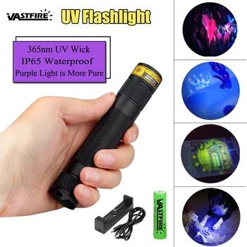 UV Flashlight LED 365nm Rechargeable Ultra Violet Ultraviolet Invisible Torch for Pets Stain Hunting Marker Use 18650 battery
UV Flashlight LED 365nm Rechargeable Ultra Violet Ultraviolet Invisible Torch for Pets Stain Hunting Marker Use 18650 battery