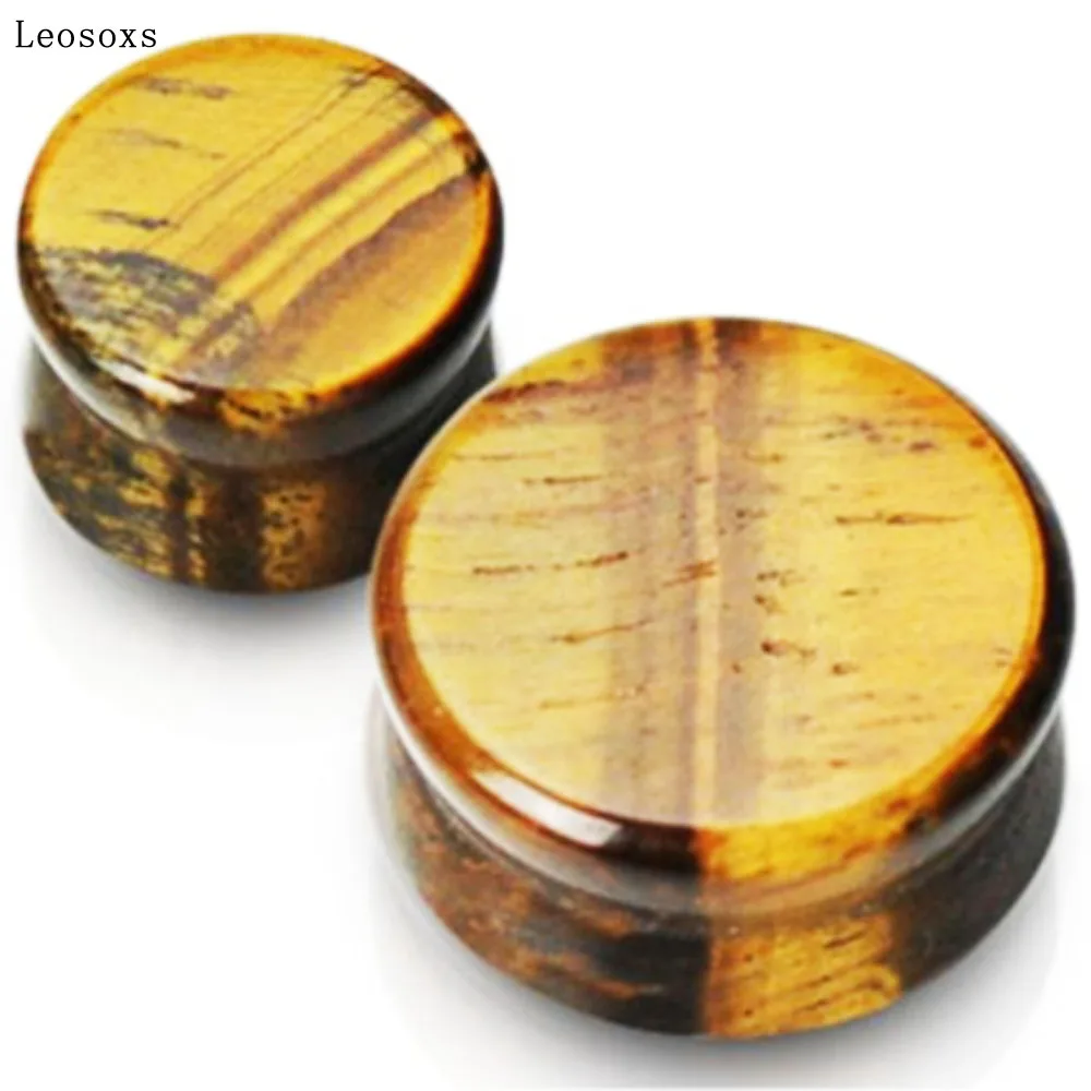Leosoxs 2pcs New Tiger Eye Stone Solid Ear Expander Stone Ear Expander Human Body Piercing Rod EAR TUNNEL Hot Sale
Leosoxs 2pcs New Tiger Eye Stone Solid Ear Expander Stone Ear Expander Human Body Piercing Rod EAR TUNNEL Hot Sale