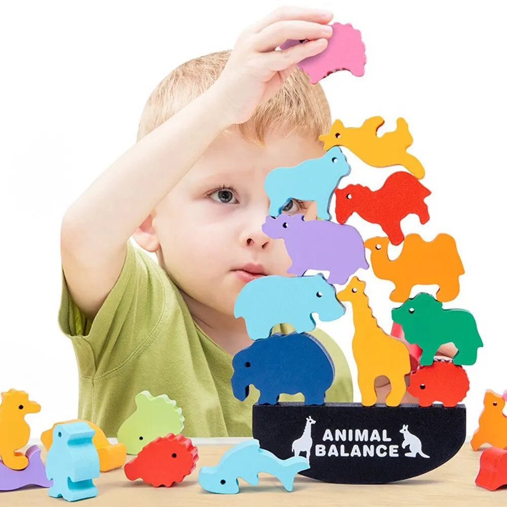 Children Montessori Wooden Animal Balance Blocks Board Games Toy Dinosaur Educational Stacking High Building Block Wood Toy Boys
Children Montessori Wooden Animal Balance Blocks Board Games Toy Dinosaur Educational Stacking High Building Block Wood Toy Boys