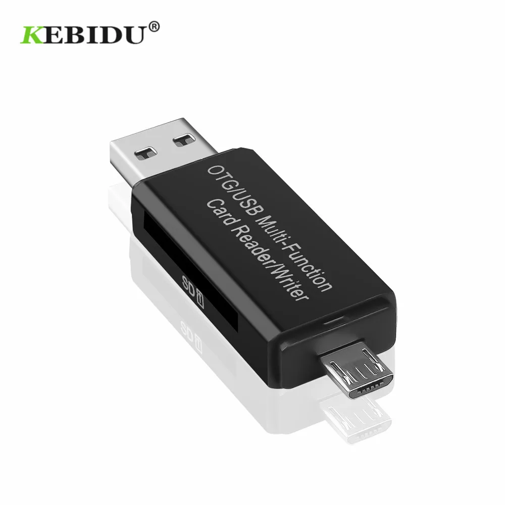 KEBIDU Universal Micro USB OTG TF/SD Card Reader USB OTG Card Reader Phone Extension Headers Micro USB OTG Adapter Black
KEBIDU Universal Micro USB OTG TF/SD Card Reader USB OTG Card Reader Phone Extension Headers Micro USB OTG Adapter Black
