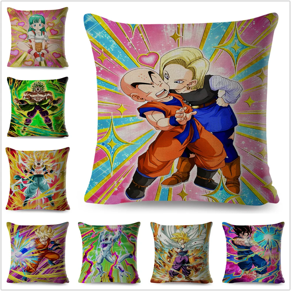 Colorful Japan Anime Cartoon Dragon Ball Pillow Case Linen Decor Cushion Cover for Sofa Car Home Pillowcase 45x45 Pliiows Covers
Colorful Japan Anime Cartoon Dragon Ball Pillow Case Linen Decor Cushion Cover for Sofa Car Home Pillowcase 45x45 Pliiows Covers