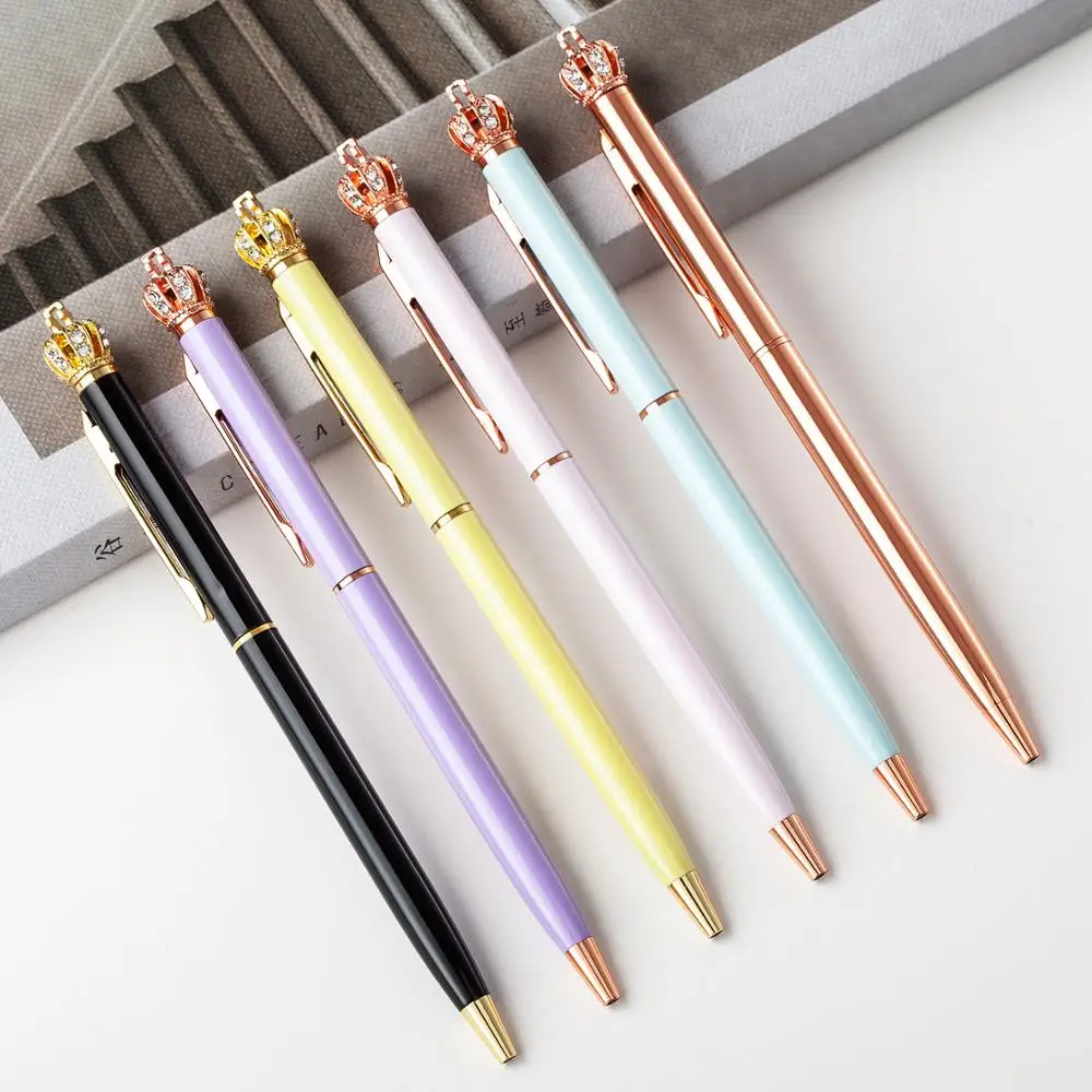 Luxury Crown Novelty Crystal Roller Ballpoint Pen Fancy Writing School Accessory Cool Office Promotion Personalized Custom Logo
Luxury Crown Novelty Crystal Roller Ballpoint Pen Fancy Writing School Accessory Cool Office Promotion Personalized Custom Logo