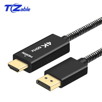 2Meter Displayport to HDMI Cable DP to HDMI 2.0 Adapter For Projector Display Port 4K 60Hz Audio Converter Black White Braid
2Meter Displayport to HDMI Cable DP to HDMI 2.0 Adapter For Projector Display Port 4K 60Hz Audio Converter Black White Braid