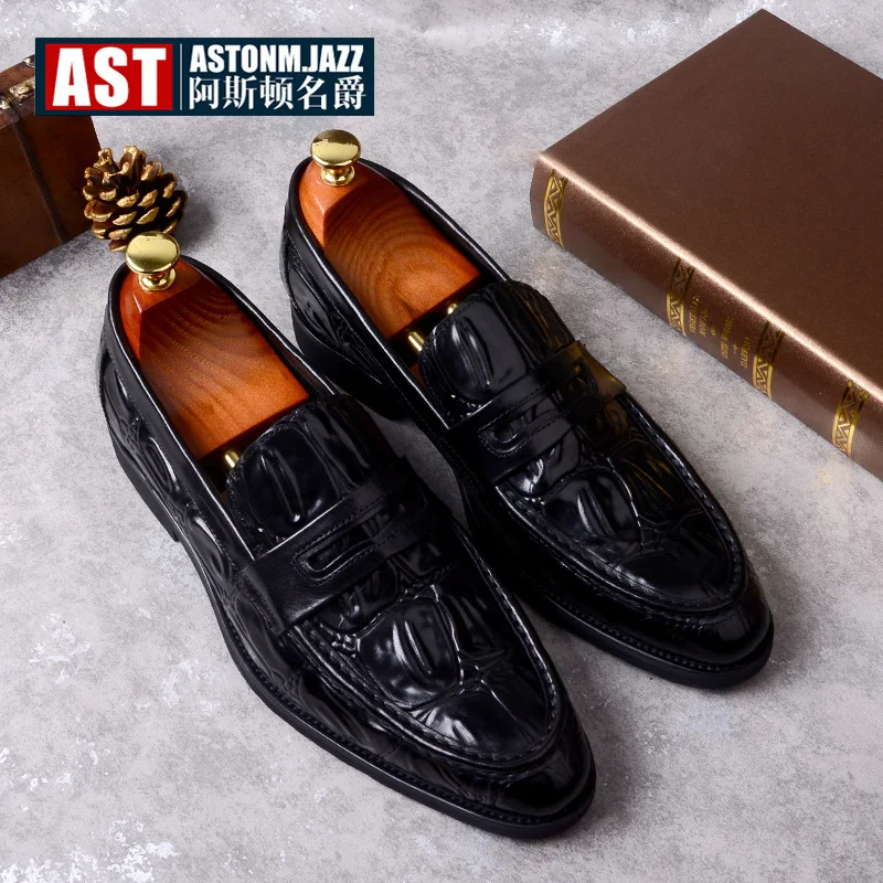 New Style Men's Shoes Crocodile Pattern MEN'S SHOES Formal Wear Leather Shoes Men's British-Style Business Casual Leather Shoes
New Style Men's Shoes Crocodile Pattern MEN'S SHOES Formal Wear Leather Shoes Men's British-Style Business Casual Leather Shoes