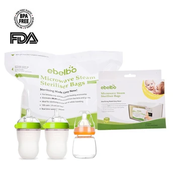 5pcs Microwave Steam Sterilizer Bags Quick Clean Baby Bottles Soothers Teethers Ziplock Steam Bags
5pcs Microwave Steam Sterilizer Bags Quick Clean Baby Bottles Soothers Teethers Ziplock Steam Bags