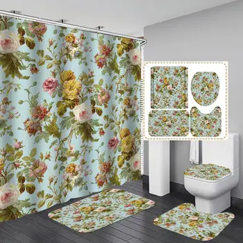 4pcs Digital Printing Sunflower Shower Curtain High Quality Waterproof With Hook Bathroom Decoration Adventure Bathroom Products
4pcs Digital Printing Sunflower Shower Curtain High Quality Waterproof With Hook Bathroom Decoration Adventure Bathroom Products