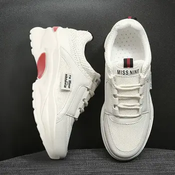 Fashion Shoes For Women Lace-up Flyknit Breathable Woman Shoes Vulcanized Shoes Zapatos Mujer Women Casual Shoes Light
Fashion Shoes For Women Lace-up Flyknit Breathable Woman Shoes Vulcanized Shoes Zapatos Mujer Women Casual Shoes Light