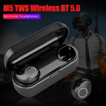 Portable M5 TWS Wireless BT 5.0 Earphones Noise Cancelling Headset Earbuds with Mic Wireless Noise Reduction Standby Captain
Portable M5 TWS Wireless BT 5.0 Earphones Noise Cancelling Headset Earbuds with Mic Wireless Noise Reduction Standby Captain