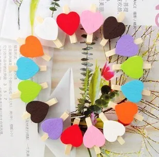 3cm color heart photo clip small wooden clip creative clip home decoration cartoon crafts
3cm color heart photo clip small wooden clip creative clip home decoration cartoon crafts