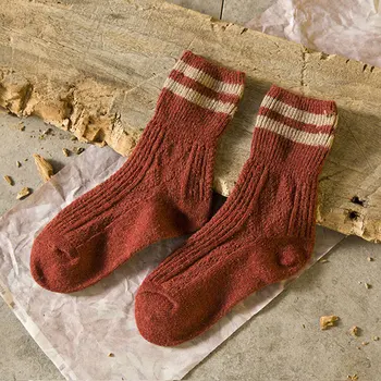 1 Pair Wool Elastic Women Socks 2 Striped Keep Warm Soft Mid Casual Gift Home Autumn Thickened Winter Comfortable
1 Pair Wool Elastic Women Socks 2 Striped Keep Warm Soft Mid Casual Gift Home Autumn Thickened Winter Comfortable