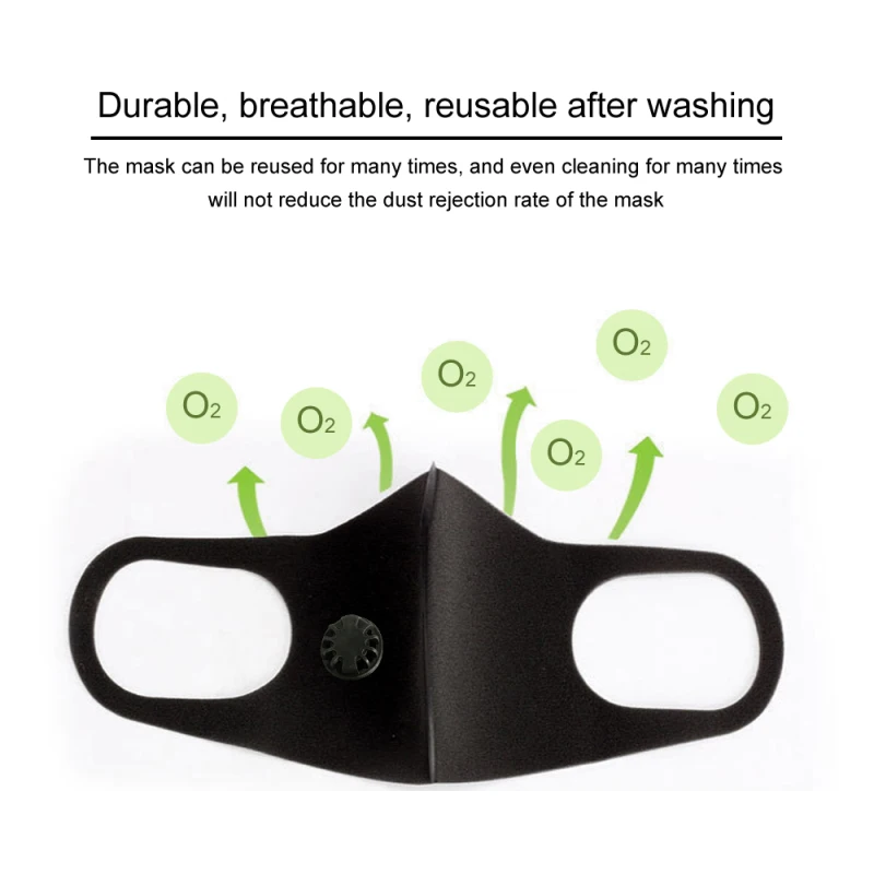 Unisex Anti Dust Mask PM2.5 Pollution Face Mouth Respirator Black Breathable Valve Mask Filter Anti Fog Mouth Cover Fast Ship
Unisex Anti Dust Mask PM2.5 Pollution Face Mouth Respirator Black Breathable Valve Mask Filter Anti Fog Mouth Cover Fast Ship