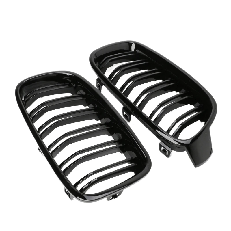 

1Pair Gloss Black Front Grille/Grilles Kidney For BMW 3-Series F30 F31 F35 2012-2017 Car Styling