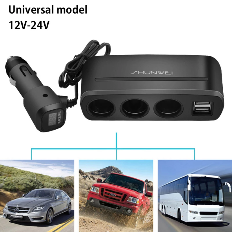 Car 3 in 1 Cigarette Lighter Power Adapter Double USB Port Vehicle Charger Socket For IPhone IPad Phone DVR GPS 120W Accessories
Car 3 in 1 Cigarette Lighter Power Adapter Double USB Port Vehicle Charger Socket For IPhone IPad Phone DVR GPS 120W Accessories