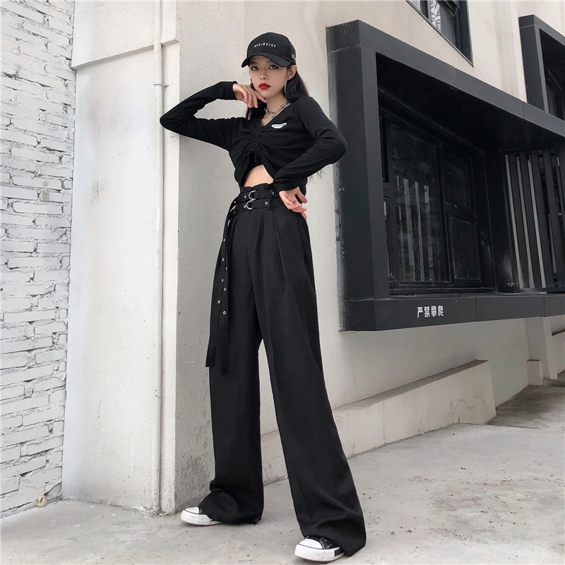2020 Spring Korean Women Wide-leg Pants Harajuku Bf Wind Loose All-match Slimming Personality Street Hanging Trousers Tide
2020 Spring Korean Women Wide-leg Pants Harajuku Bf Wind Loose All-match Slimming Personality Street Hanging Trousers Tide