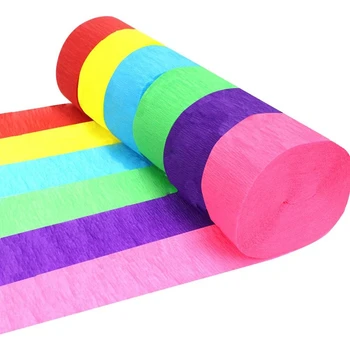 60 Rolls of Crepe Paper Ribbon Party Supplies Children Birthday Party Decoration Supplies Baby Shower Bride Shower
60 Rolls of Crepe Paper Ribbon Party Supplies Children Birthday Party Decoration Supplies Baby Shower Bride Shower