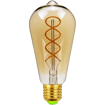 TIANFAN Led Bulbs Vintage Light Bulb ST64 Edison Bulb 4W Dimmable Spiral Filament Amber Clear 110V 220V 100V Decorative Bulb
TIANFAN Led Bulbs Vintage Light Bulb ST64 Edison Bulb 4W Dimmable Spiral Filament Amber Clear 110V 220V 100V Decorative Bulb