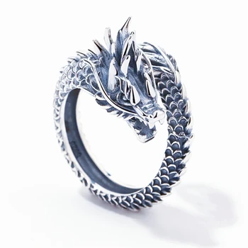 Sole Memory Retro Domineering Dragon Men Thai Silver Personality 925 Sterling Silver Female Resizable Opening Rings SRI515
Sole Memory Retro Domineering Dragon Men Thai Silver Personality 925 Sterling Silver Female Resizable Opening Rings SRI515