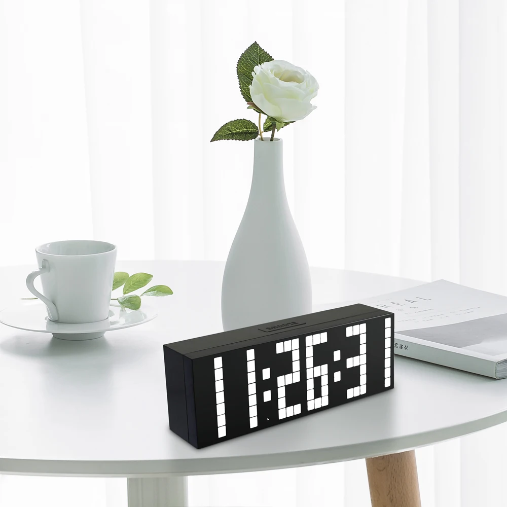 CH KOSDA LED Digital Wall Clock Remote Control Display Countdown and Count up Time Snooze Temperature in the Room Alarm Clocks
CH KOSDA LED Digital Wall Clock Remote Control Display Countdown and Count up Time Snooze Temperature in the Room Alarm Clocks