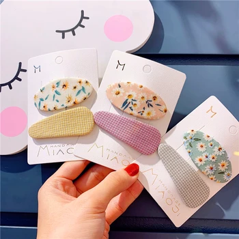 2Pcs/set New Children Floral Hair Pins Girls Oval Hair Clips Fashion Plaid Hairpins Kids Geometric Hair Accessories T0656
2Pcs/set New Children Floral Hair Pins Girls Oval Hair Clips Fashion Plaid Hairpins Kids Geometric Hair Accessories T0656