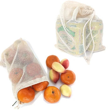 Cotton Mesh Vegetable Bags Produce Bag Reusable Cotton Mesh Vegetable Storage Bag Kitchen Fruit Vegetable with Drawstring
Cotton Mesh Vegetable Bags Produce Bag Reusable Cotton Mesh Vegetable Storage Bag Kitchen Fruit Vegetable with Drawstring