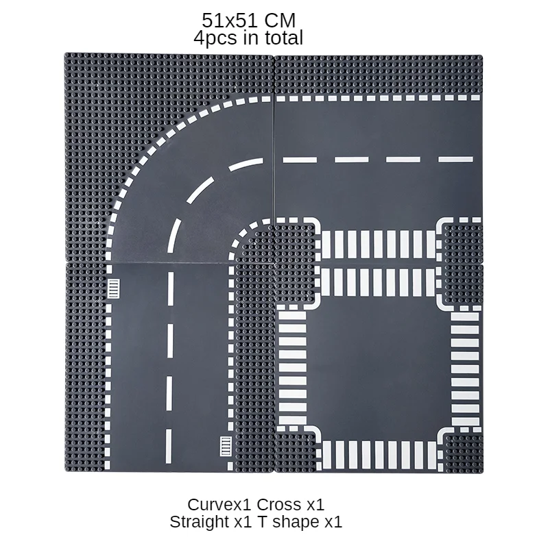 Classic City Traffic Road Street Baseplate Block Straight Crossroad Curve T Shape DIY Assembly Building Blocks Parts Base Plate
Classic City Traffic Road Street Baseplate Block Straight Crossroad Curve T Shape DIY Assembly Building Blocks Parts Base Plate