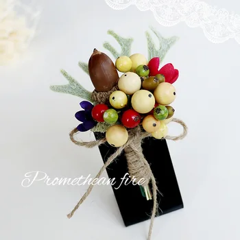 Wedding Bride and Groom Corsage European xi Simulation Berries Home and Abroad to Take Pictures and Props
Wedding Bride and Groom Corsage European xi Simulation Berries Home and Abroad to Take Pictures and Props