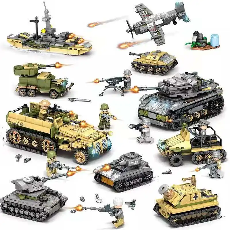 WW 2 Military Mini Vehicle Aircraft soldier Doll Weapon Model Building Blocks Boy Educational Bricks Toys Gift For Children
WW 2 Military Mini Vehicle Aircraft soldier Doll Weapon Model Building Blocks Boy Educational Bricks Toys Gift For Children