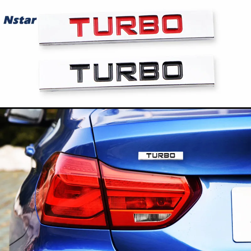 Эмблема Nstar 2 шт./пара Turbo из сплава для боковых крыльев автомобиля значок на крыло