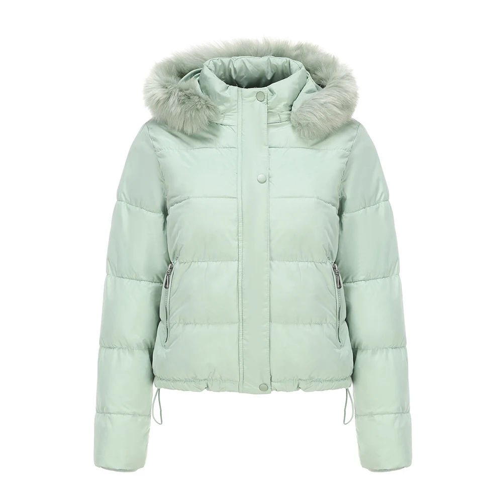 Women Quilted Thick Autumn Winter Warm Coat Padded Jacket Faxu Fur Detachable Hooded Parka Female Detachable Hat Cotton Jackets
Women Quilted Thick Autumn Winter Warm Coat Padded Jacket Faxu Fur Detachable Hooded Parka Female Detachable Hat Cotton Jackets