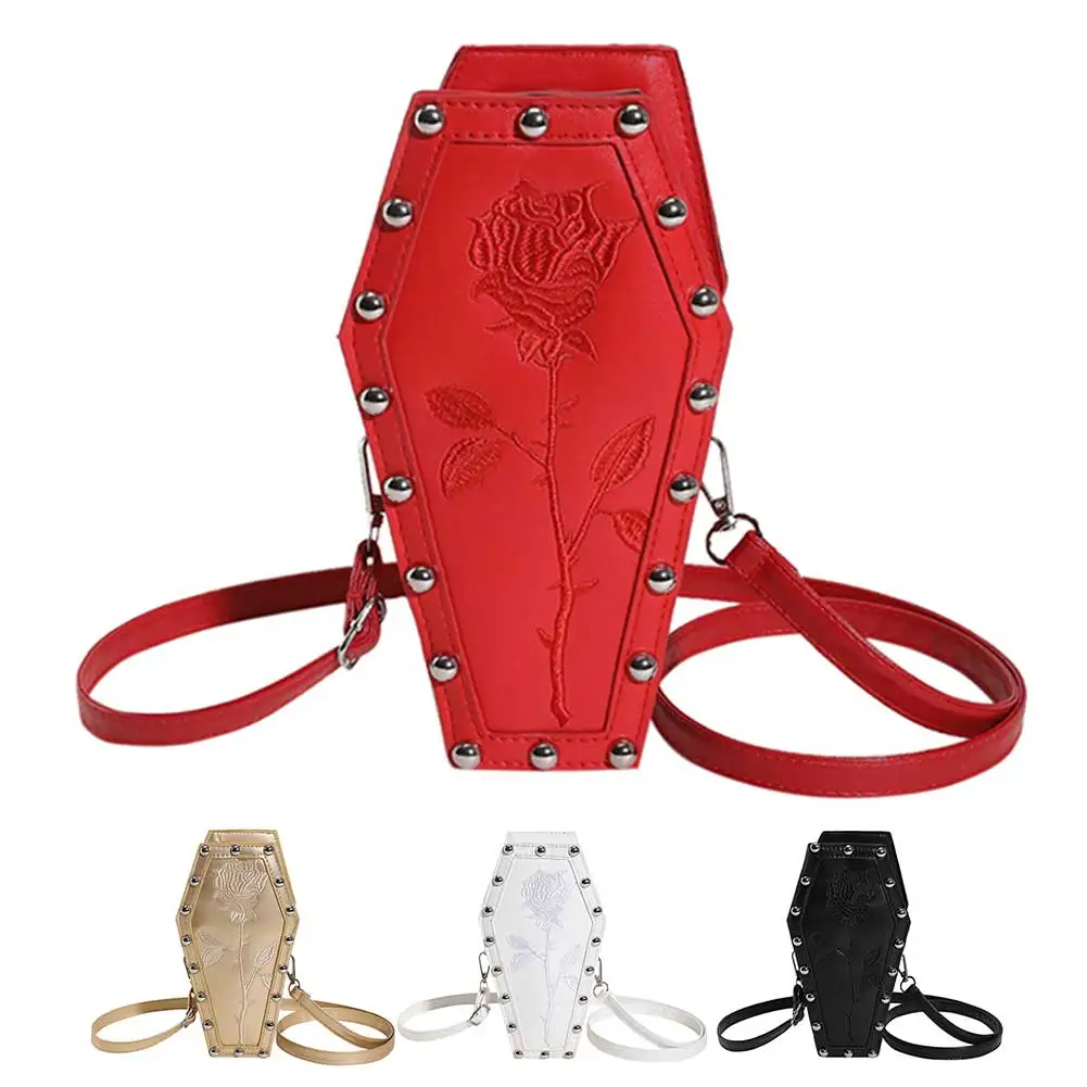 Women Crossbody Bag Coffin Shape PU Shoulder Bag Gothic Handbag Embroidery Underarm Bag Phone Bag Make Up Cosmetic Bag
Women Crossbody Bag Coffin Shape PU Shoulder Bag Gothic Handbag Embroidery Underarm Bag Phone Bag Make Up Cosmetic Bag