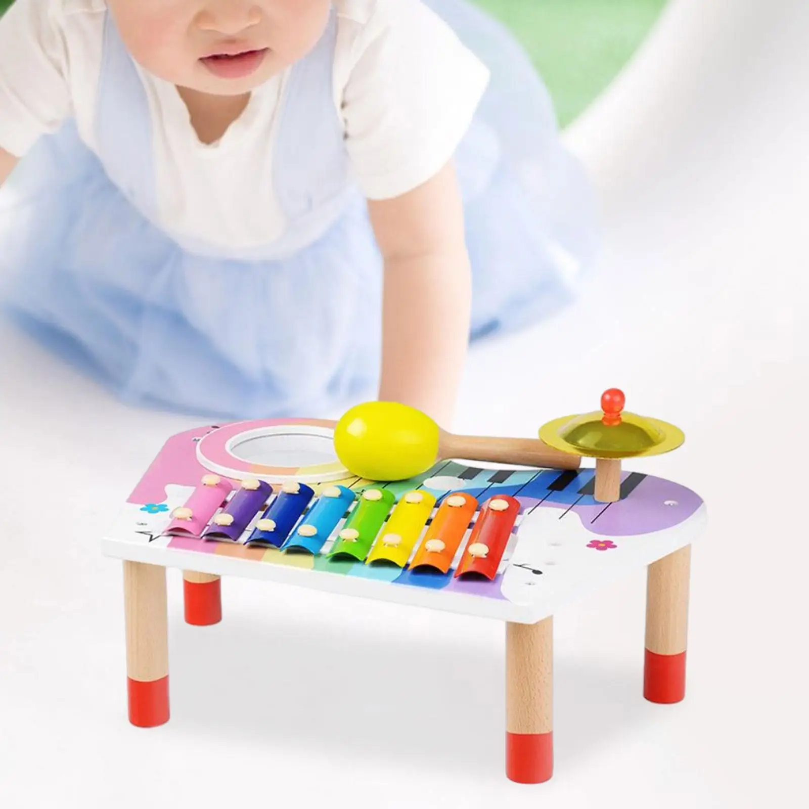 

Colorful Wood Xylophone Toy Baby Toys Musical Instruments for Birthday Gift Boys and Girls Preschool Babies Party Favors