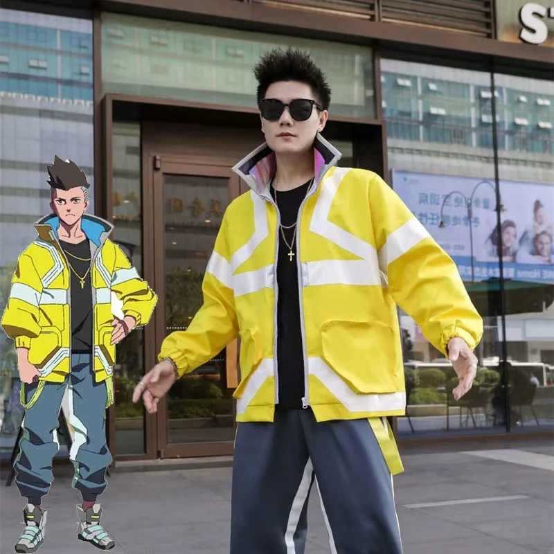 Костюм для косплея Дэвида Мартинеза из аниме «киберпанк», куртка с воротником-стойкой, худи, пальто на молнии в стиле панк для взрослых и на Хэллоуин
Костюм для косплея Дэвида Мартинеза из аниме «киберпанк», куртка с воротником-стойкой, худи, пальто на молнии в стиле панк для взрослых и на Хэллоуин