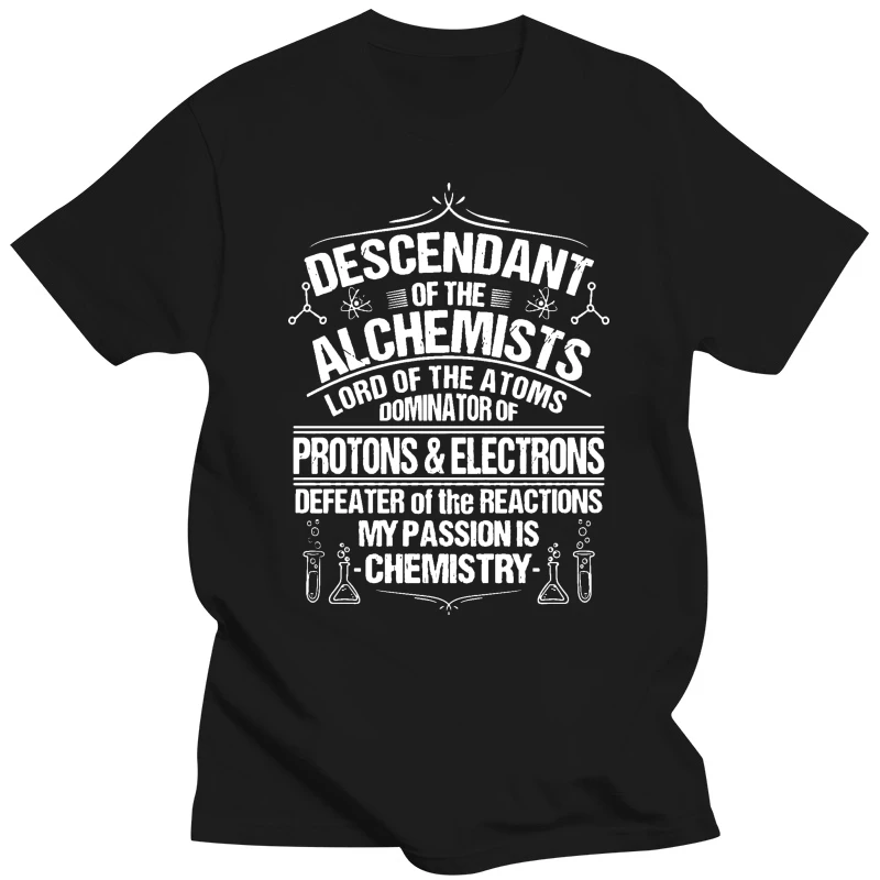 Men tshirt Short sleeve Women T-Shirt Chemistry Funny T-Shirt Alchemist Science Chemist Humor hot
Men tshirt Short sleeve Women T-Shirt Chemistry Funny T-Shirt Alchemist Science Chemist Humor hot