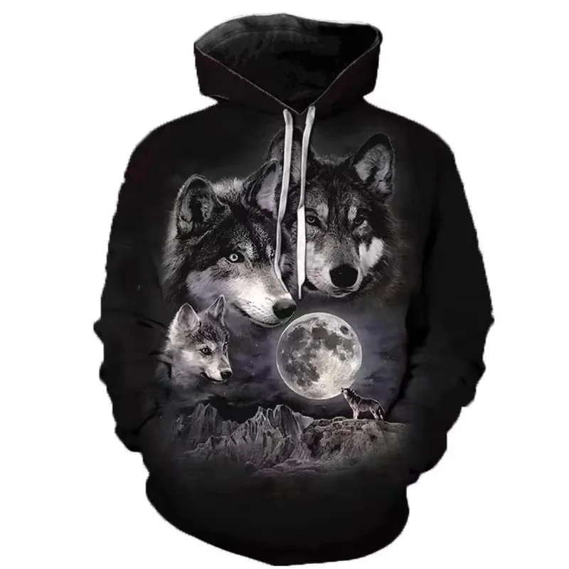 Funny Hoodie Autumn Fashion New Lover Wolf Men's Hoodie 3D Wolf Pattern Loose Fall Sweatshirt Men's Street Hoodie
Funny Hoodie Autumn Fashion New Lover Wolf Men's Hoodie 3D Wolf Pattern Loose Fall Sweatshirt Men's Street Hoodie