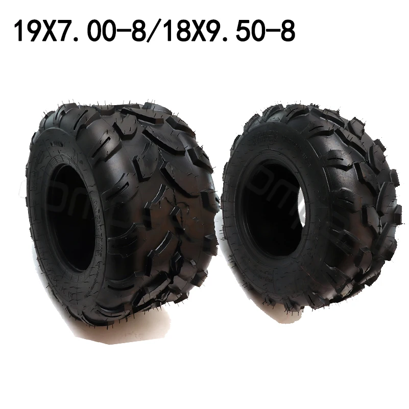 Road tires and wear-resistant Front 19x7-8 rear 18X9.50-8 are suitable for karts, ATVs
Road tires and wear-resistant Front 19x7-8 rear 18X9.50-8 are suitable for karts, ATVs