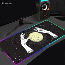 Witches Moon Tarot Large RGB Mouse Pad Gaming Mousepad LED Gamer Mouse Mat Table Carpet PC Mat Desk Rugs Non-slip With Backlit
Witches Moon Tarot Large RGB Mouse Pad Gaming Mousepad LED Gamer Mouse Mat Table Carpet PC Mat Desk Rugs Non-slip With Backlit