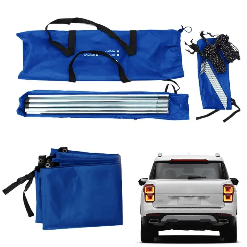 

Tailgating Tent Oxford Cloth Car Awning Camping Durable Camping Shelter Large Car Accessories For Outdoor Travel Campers