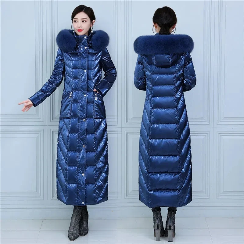 Down Jacket Women High-end Luxury Parkas 2022 Winter White Duck Down Coat Female Thick Plus Size Long Fox Fur Collar Outerwear
Down Jacket Women High-end Luxury Parkas 2022 Winter White Duck Down Coat Female Thick Plus Size Long Fox Fur Collar Outerwear