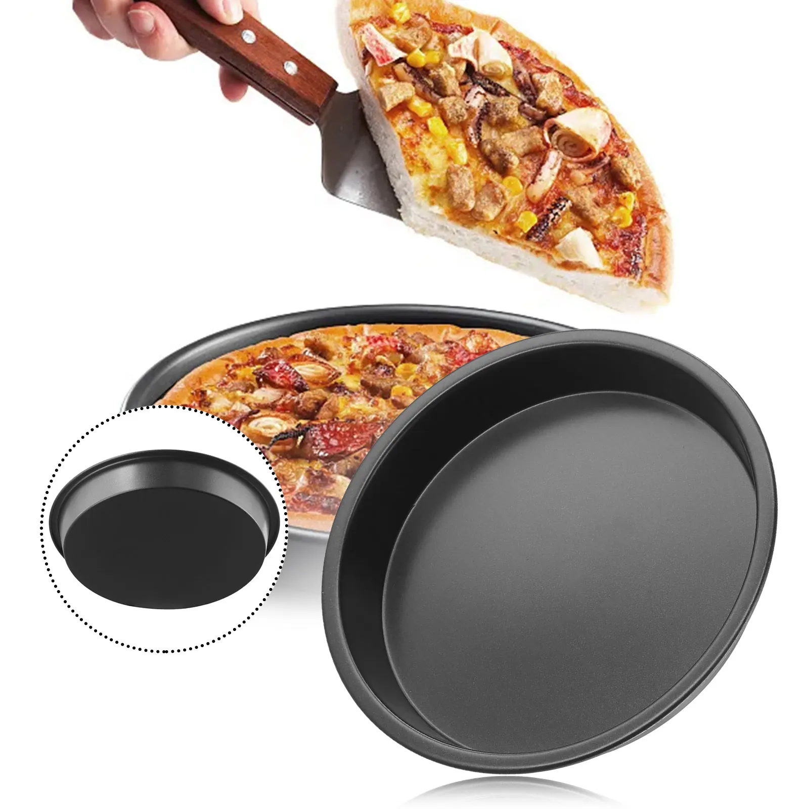 6-10In Pizza Pan Microwave Oven Pan Chip Tray Pizza Bacon Baking Non-Stick Household Kitchen Cooking Baking Tools
6-10In Pizza Pan Microwave Oven Pan Chip Tray Pizza Bacon Baking Non-Stick Household Kitchen Cooking Baking Tools