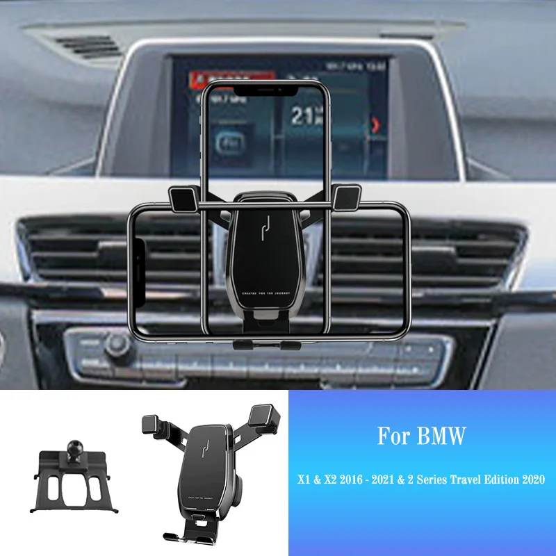

Автомобильный держатель для мобильного телефона для BMW X1 X2 F39 F47 F48 F49 2016-2020 Крепление для смартфона Стайлинг автомобиля Кронштейн GPS Подставка Вращающаяся поддержка