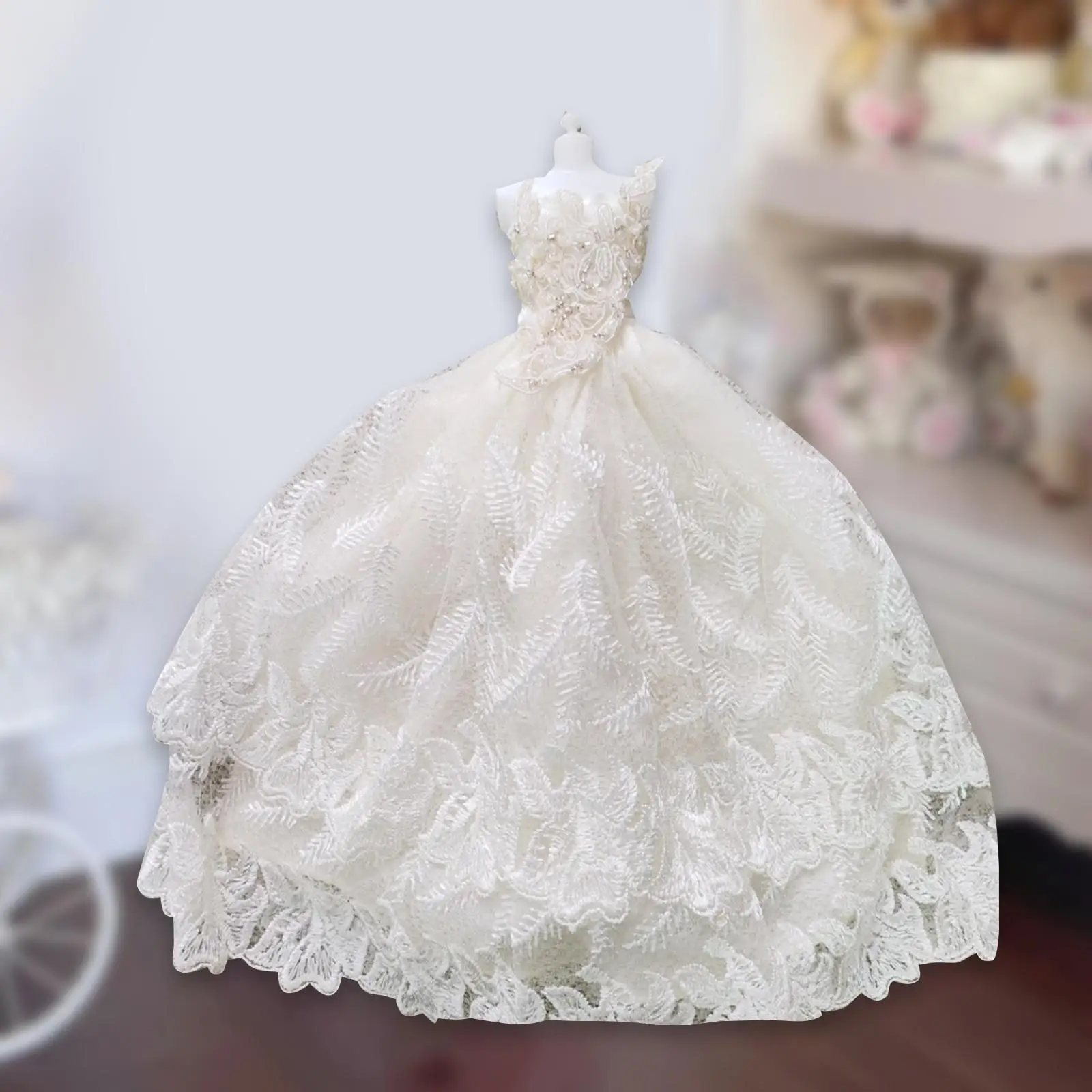 Doll Wedding Dress Handmade Fashion Accessories Evening Party Clothes Wears Princess Gown Clothes for 30 cm Doll Dress up
Doll Wedding Dress Handmade Fashion Accessories Evening Party Clothes Wears Princess Gown Clothes for 30 cm Doll Dress up